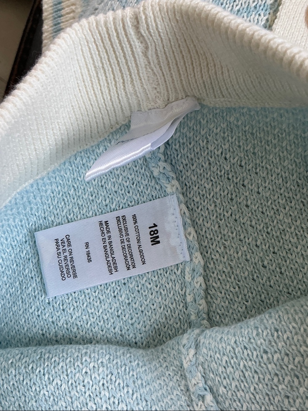 Peter Rabbit Light Blue & Cream Kids Matching Set - Picture 4 of 4